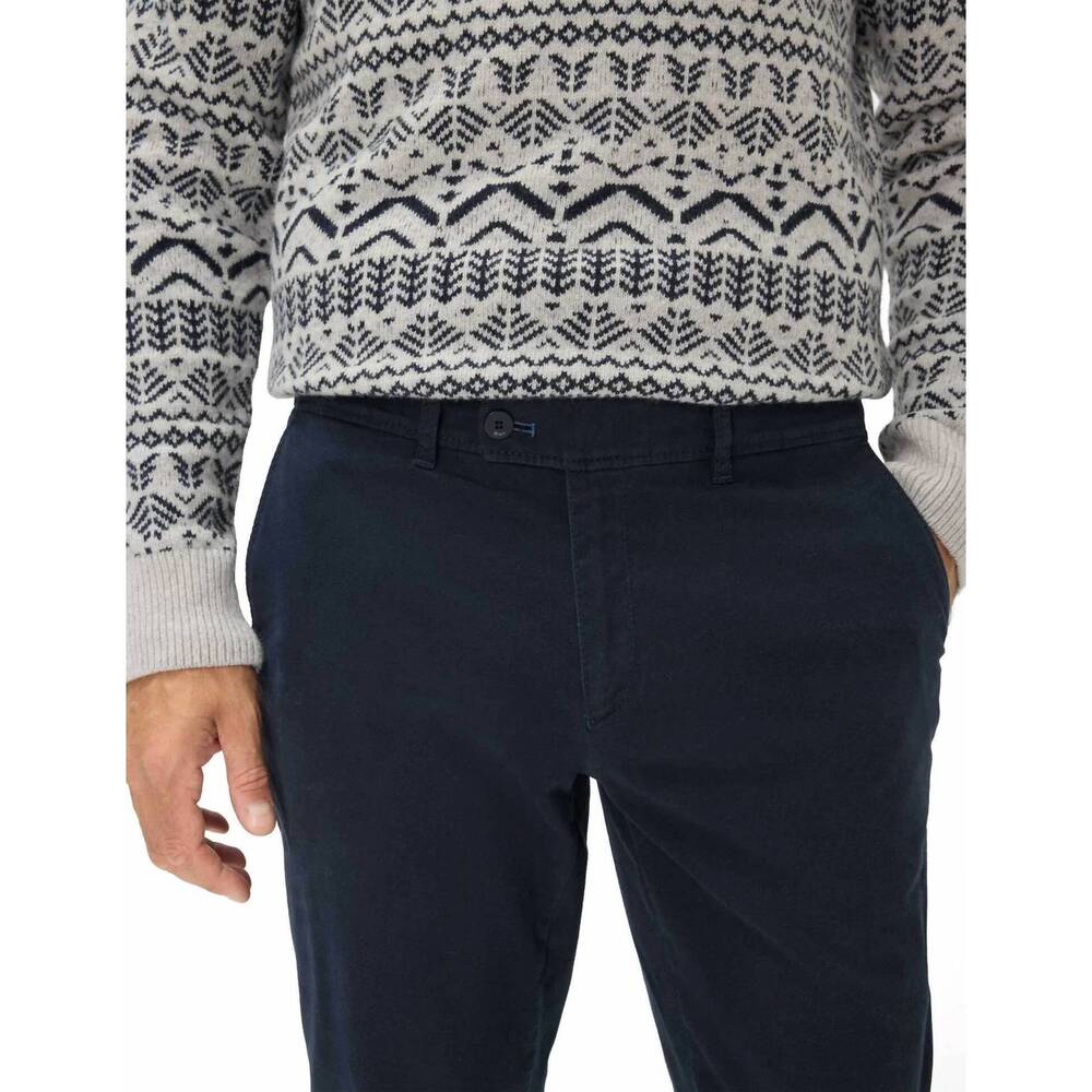 NEW BRAX evans flat front chino pants in 23 - midnight - Picture 3 of 5